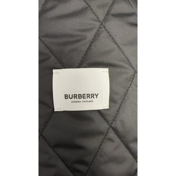 Burberry Women's Tything Diamond Quilted Double Breasted Coat Black XL - Picture 4 of 9